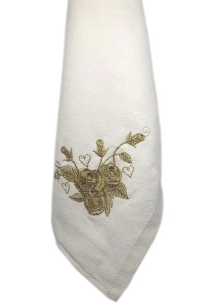 Simli Nakışlı Kadife El Havlusu 30x50, Yumuşak ve Şık, Pamuk Polyester, Setli modelleri