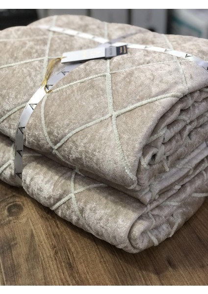 Viola Home Hermes Kadife Çift Kişilik Yatak Örtüsü 250 x 260