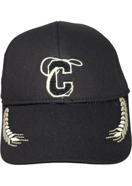 Spteks Kitti 9-15 Yaş Erkek Garson Siyah Renk Siperi Nakışlı Yazlık Şapka fiyatları