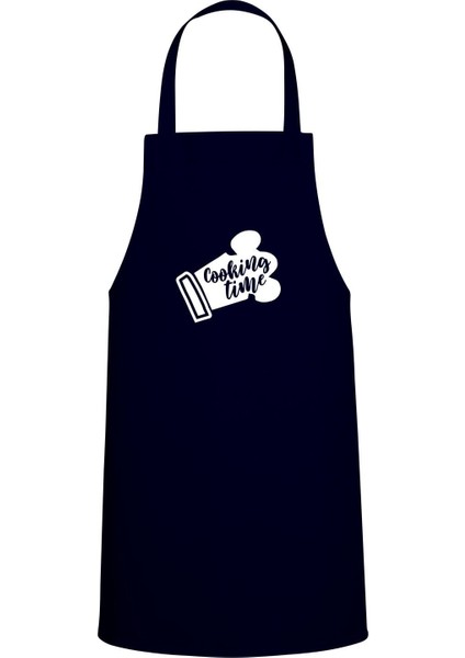 Lacivert Özel Baskı Mutfak Önlüğü, Şık ve Rahat Kullanım İçin Tasarlandı