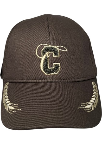 Spteks Kitti 9-15 Yaş Erkek Garson Haki Renk Siperi Nakışlı Yazlık Şapka fiyatları