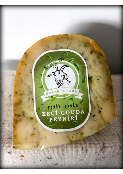 Keçi Gouda Peyniri - Pesto Soslu - 1kg -