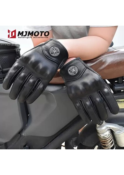 Siyah Deri Motosiklet Eldiveni fiyatları