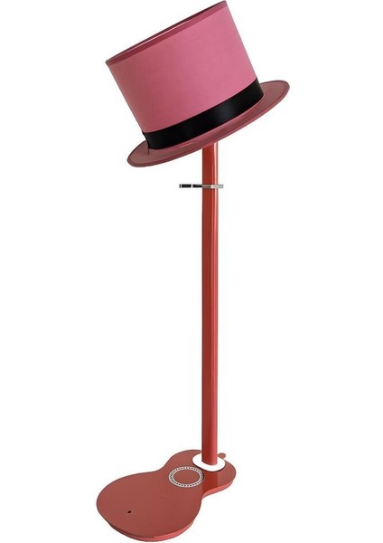 Gitar Tasarım Pembe Metal Abajur