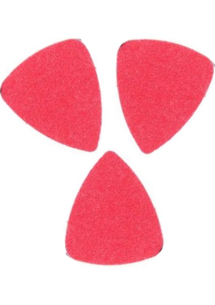 DG01-3RD Keçe Ukulele Penası Kırmızı (3 Adet) 3mm. Keçe Gitar Penası