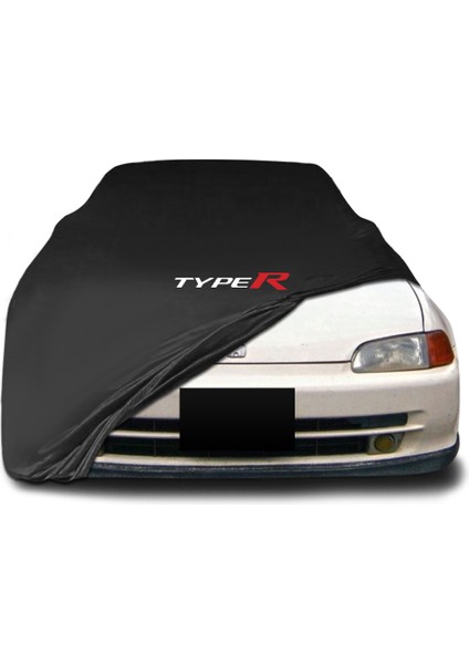 Honda Civic (1991 - 1995) Siyah Kumaş Araba Brandası Logolu Penye Branda Oto Branda