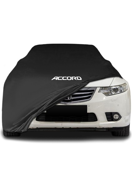 Honda Accord (2007 - 2012) Siyah Kumaş Araba Brandası Logolu Penye Branda Oto Branda