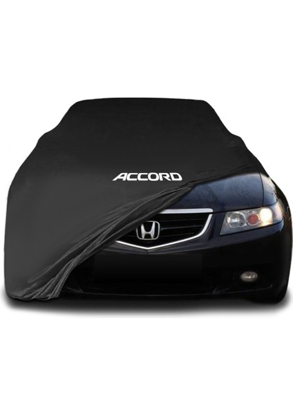Honda Accord (2002 - 2007) Siyah Kumaş Araba Brandası Logolu Penye Branda Oto Branda