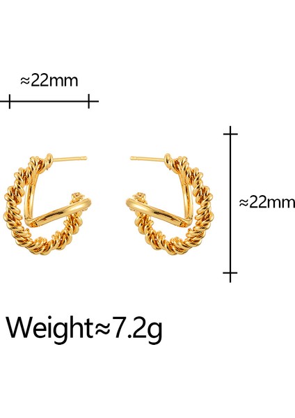 Saplama Küpeler Vintage Sade Küpeler (Yurt Dışından) modelleri