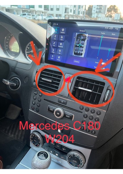 Mercedes W204 C180 Izgara Çubukları 10 Ad.