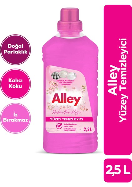 Yüzey Temizleyici 2, 5 l – Bahar Ferahlığı, Kalıcı Koku, Iz Bırakmayan Parlak Temizlik