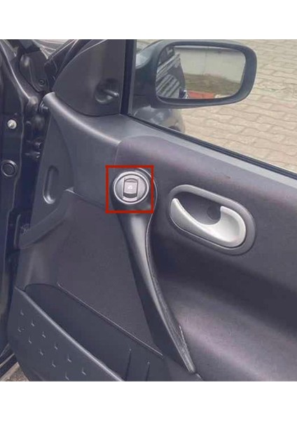 Renault Megane 2 Arka Cam Açma Düğmesi Çerçevesi