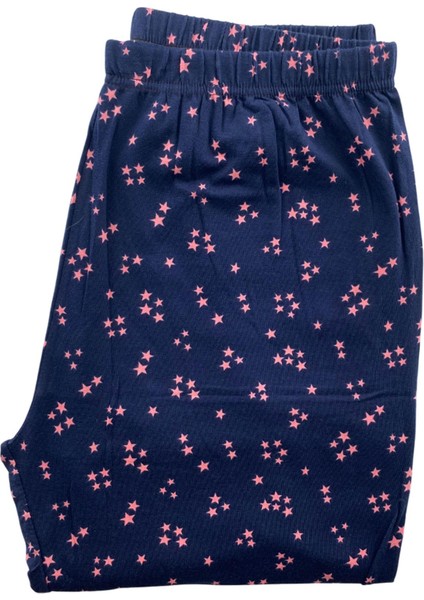 Kadın Battal Yıldız Desenli Kısa Kollu Pijama Takım - 5513 - Stlla Pnk fiyatları