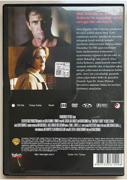 Komplo Teorisi DVD (Orjnal Dönem Baskı Dvd)