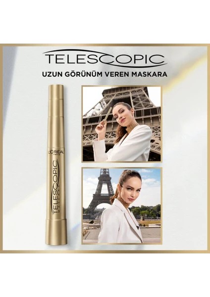 L'oréal Paris Telescopic Siyah Uzun Görünüm Veren Maskara