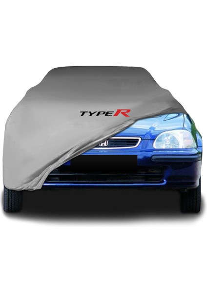 Honda Civic (1995 - 2001) Gri Kumaş Araba Brandası Logolu Penye Branda Oto Branda