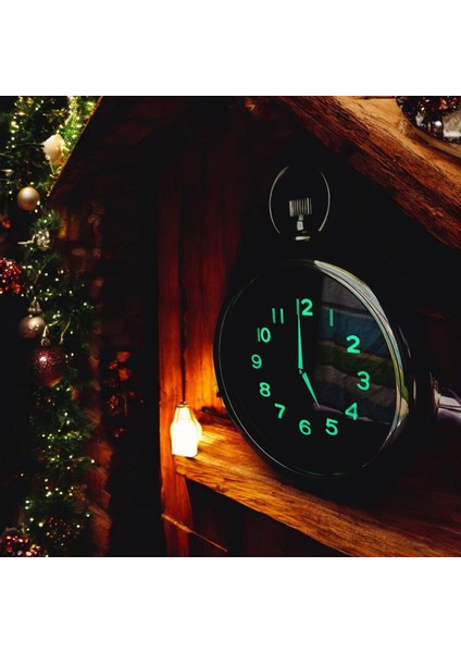 Fosforlu 3D Kabartma Rakam Gold Renk Duvar Saati Çap 33 cm Plastik indirimleri