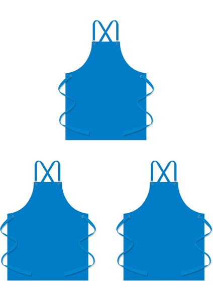 Mavi Mutfak Önlüğü 75x85 cm, Yün, Şık ve Dayanıklı Aşçı Önlüğü