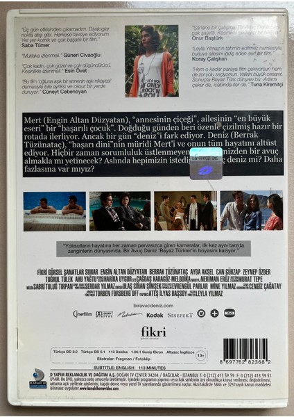 Bir Avuç Deniz DVD (Orjnal Dönem Baskı Dvd)