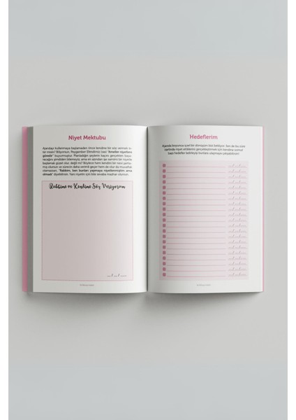 Özel Seri Sohbet Ajandası (Pembe Kapak)