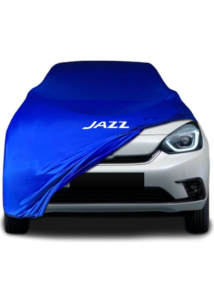 Honda Jazz4 Mavi Kumaş Araba Brandası Logolu Penye Branda Oto Branda