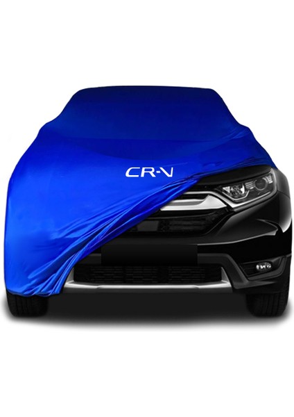 Honda Cr-V (2017 - 2022) Mavi Kumaş Araba Brandası Logolu Penye Branda Oto Branda