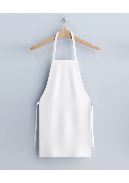 Beyaz Gabardin Mutfak Aşçı Önlüğü 75x85 cm, şık ve kullanışlı mutfak kıyafeti