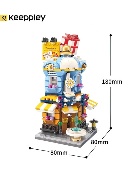 Vagonlif Keeppley Bölge Mağazası Block LEGO Yapı Oyuncağı 389 Parça (C0105)
