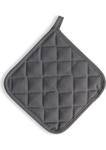 Pratik ve Güvenli Mutfak Eldiveni ve Tutacak, Pamuk Polyester, 17x27, Gri/Füme fırsatları