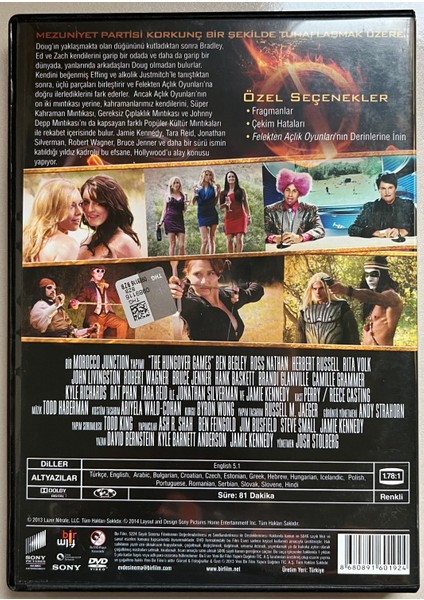 Felekten Açlık Oyunları DVD (Orjnal Dönem Baskı Dvd)