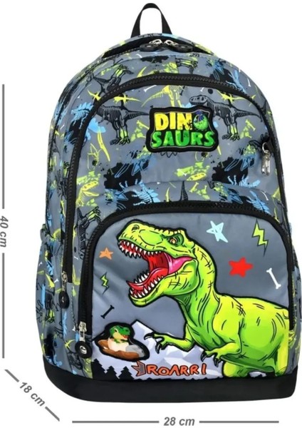 Trex Okul Çantası Dinazor Okul Çantas Erkek 3lü Set Okul Çantası Lüx fiyatları