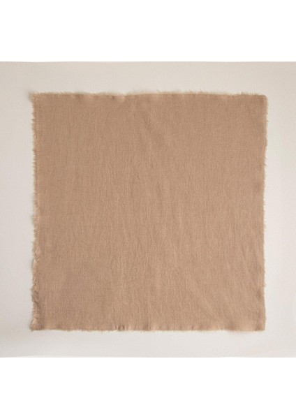 Yumuşak ve şık bej peçete, 45x45 cm, günlük kullanım için ideal, set veya tek seçenek modelleri