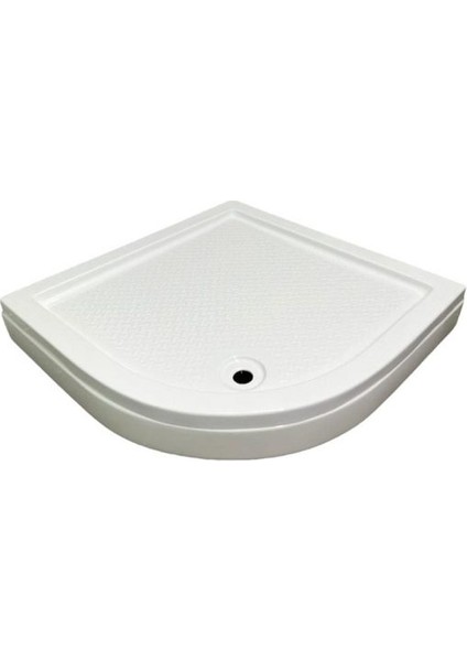 110X110 Oval Panelli ve Ayaklı Akrilik Duş Teknesi
