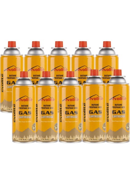 227 Gr. Gaz Ocak Kartuşu 10 Adet EVO-009-A4