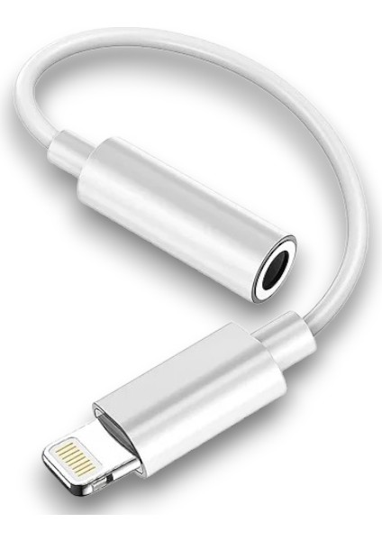 Apple Uyumlu Lightning – 3.5 mm Aux Dönüştürücü Kablosu | iPhone 7–14 Serisi ile Tam Uyum, Yüksek Ses Kalitesi