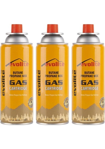 227 Gr. Gaz Ocak Kartuşu 3 Adet EVO-009-A1