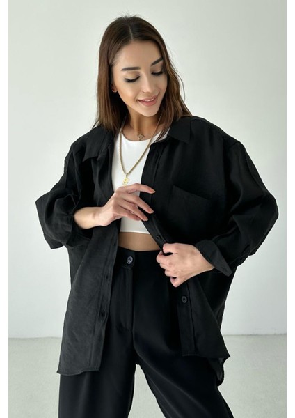 Oversize Düşük Omuz Tensel Gömlek modelleri