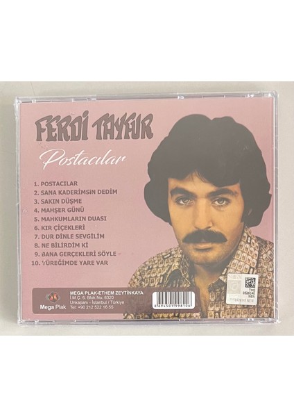 Ferdi Tayfur Postacılar CD (Jelatininde Sıfır Orjnal Dönem Baskı Cd) Plak Değildir