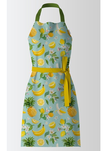 Renkli Limon Desenli Mutfak Önlüğü, Koruyucu ve Şık Tasarım 55x75 cm fiyatları