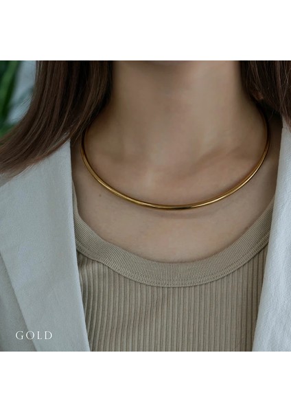 Pratik Choker Çelik Kolye,boyun Çelik Kolye