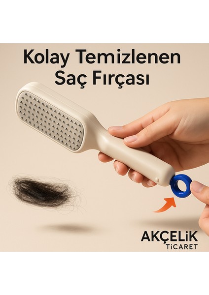 Kendinden Temizlenen Saç Fırçası