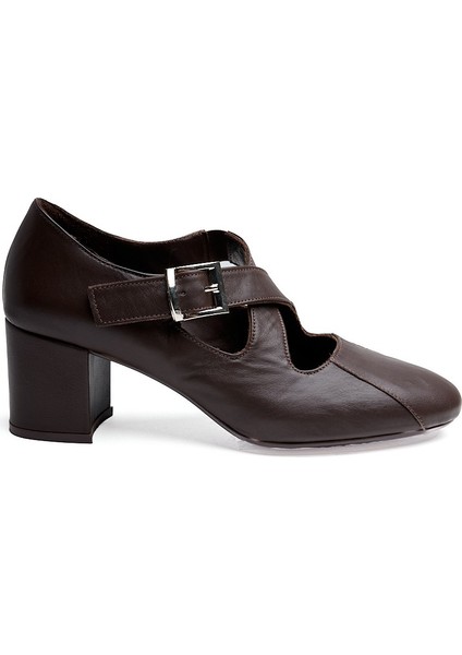 Hakiki Deri Kadın Topuklu Ayakkabı