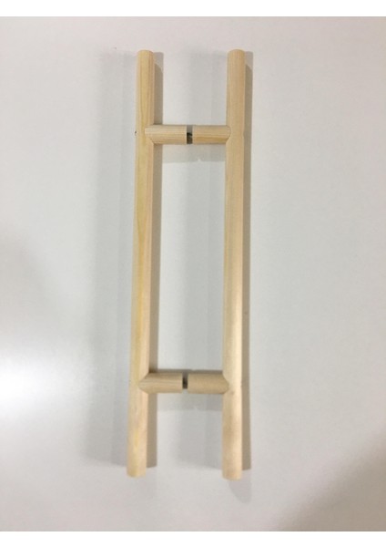 Sauna Cam Kapı Kolu Ahşap