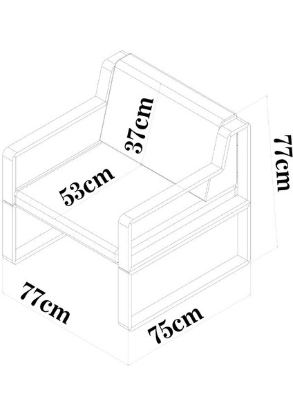 Bahçe Koltuğu Alüminyum Tekli - Uv Filtreli - Yıkanabilir Kılıflı fırsatları