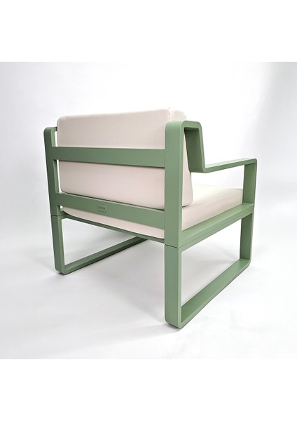 Bahçe Koltuğu Alüminyum Tekli - Uv Filtreli - Yıkanabilir Kılıflı