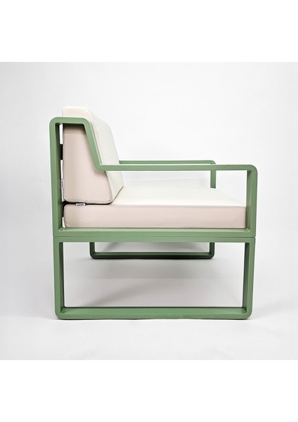 Bahçe Koltuğu Alüminyum Tekli - Uv Filtreli - Yıkanabilir Kılıflı