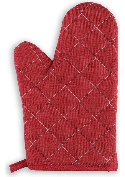 Bordo 2'li ısıya dayanıklı fırın eldiveni, pamuk polyester, 17x27 cm modelleri