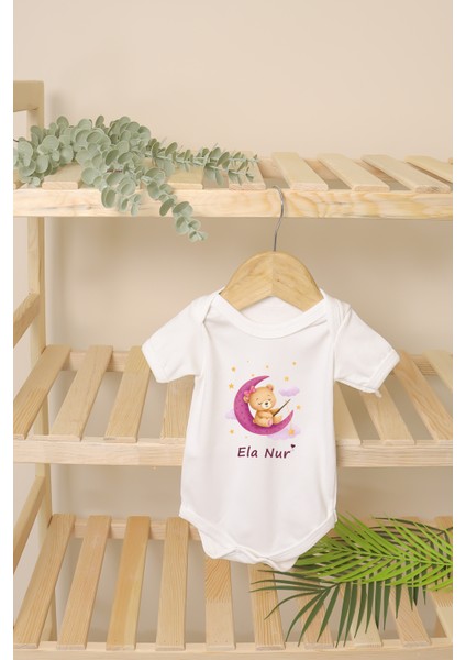 Kız Bebek %100 Pamuk Aydede Organik Baskılı Isimli Hastane Çıkışı Zıbın Seti STL7027 indirimleri