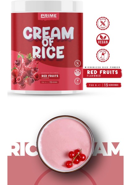 Cream Of Rice 750 Gram Red Fruits (Kırmızı Meyve Aromalı) fiyatları