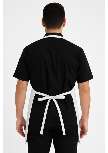 Şık Beyaz Mutfak Önlüğü, 2 Cepli, Leke Tutmaz, Pamuk Polyester, Boyut: 133 fiyatları